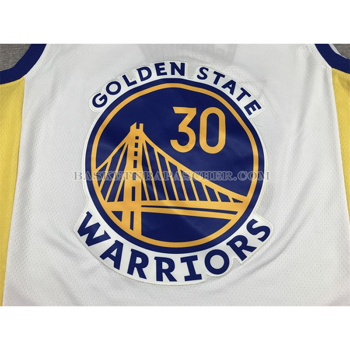 Maillot Golden State Warriors Stephen Curry NO 30 Association 2022-23 Blanc